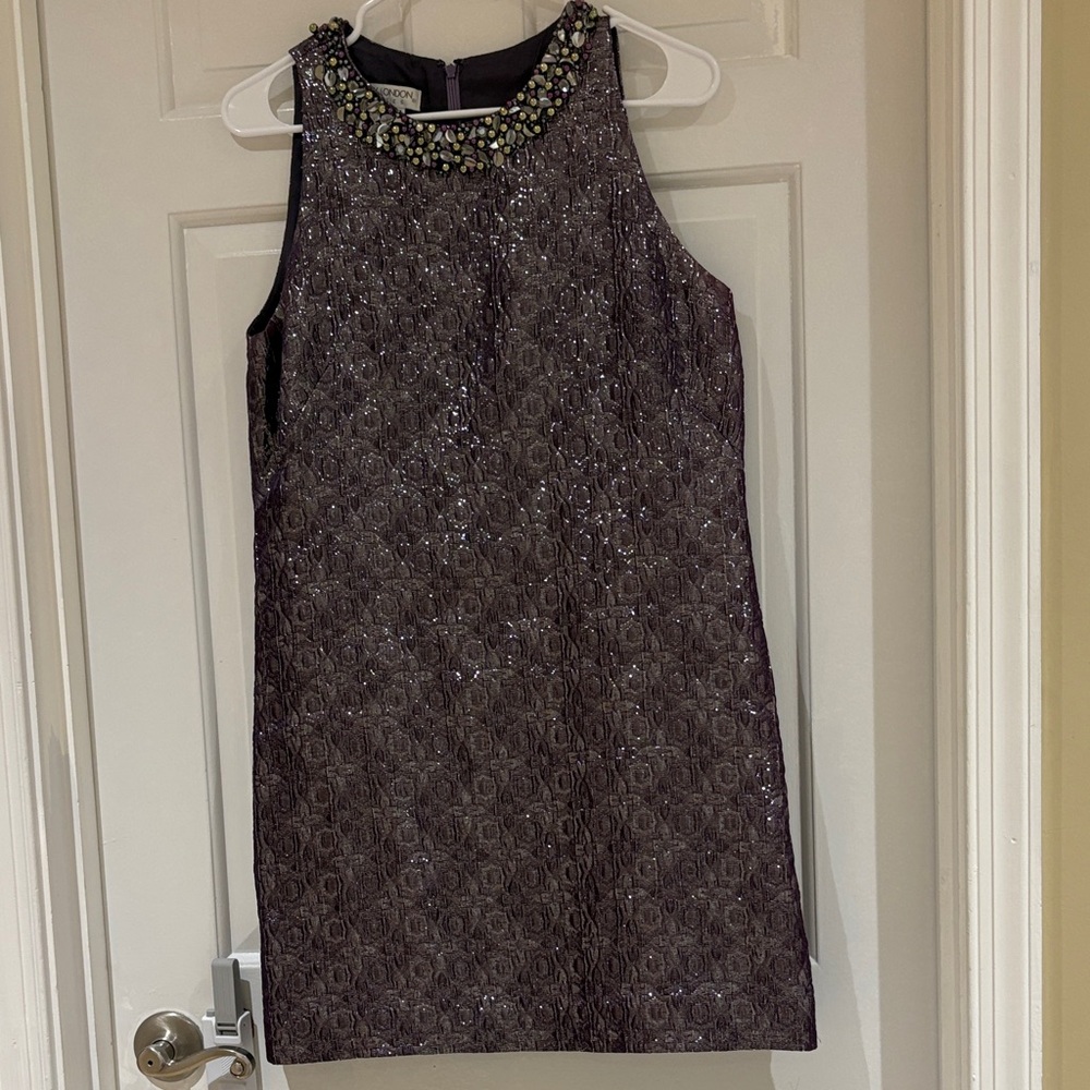 Maggy London Petites Embellished Sleeveless Dress